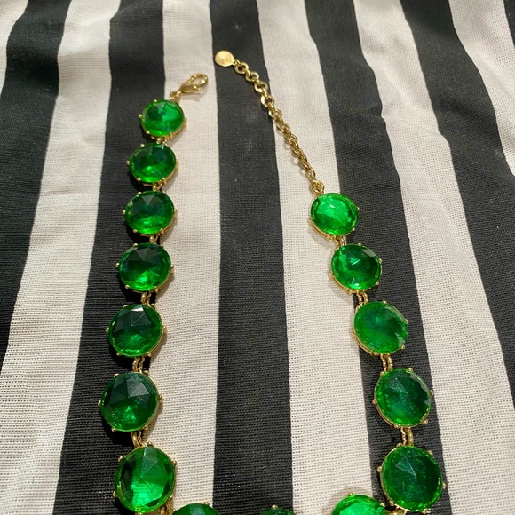 C. Wonder Jewelry - Vibrant Green and Gold Necklace with Gemstones